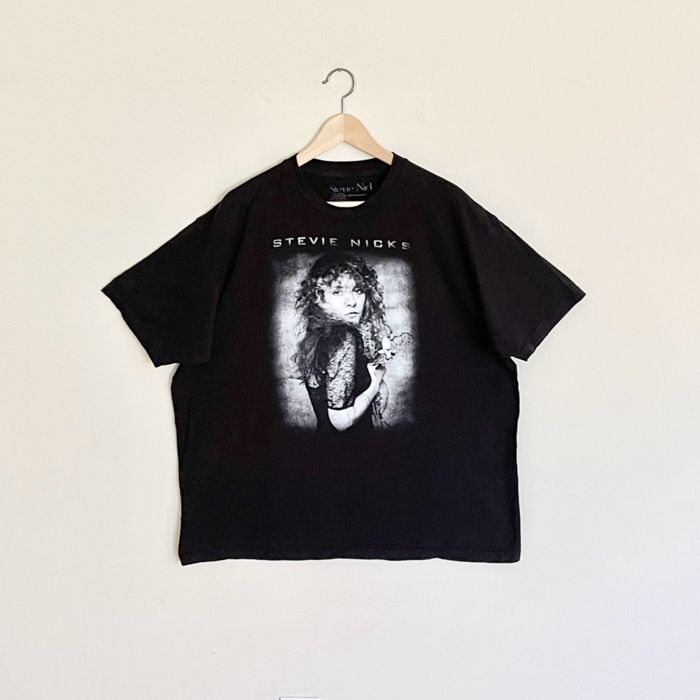 Stevie Nicks Photo Black & White T Shirt Adult size 2XL